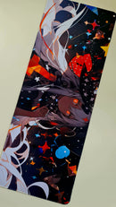 Mouse Pad Megarex Gamer 80x30x3mm Anime speed Antiderrapante Borda Costurada Grande