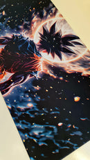 Mouse Pad Megarex Gamer 100x50x2mm Anime Goku Dragon Ball speed Antiderrapante Borda Costurada Grande