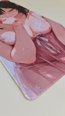 Mouse Pad Megarex Gamer 80x30x3mm Hentai Anime speed Antiderrapante Borda Costurada Grande