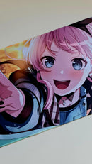 Mouse Pad Megarex Gamer 80x30x3mm Anime speed Antiderrapante Borda Costurada Grande