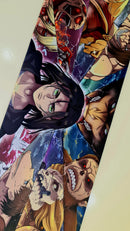 Mouse Pad Megarex Gamer 80x30x3mm Anime Attack on Titan speed Antiderrapante Borda Costurada Grande