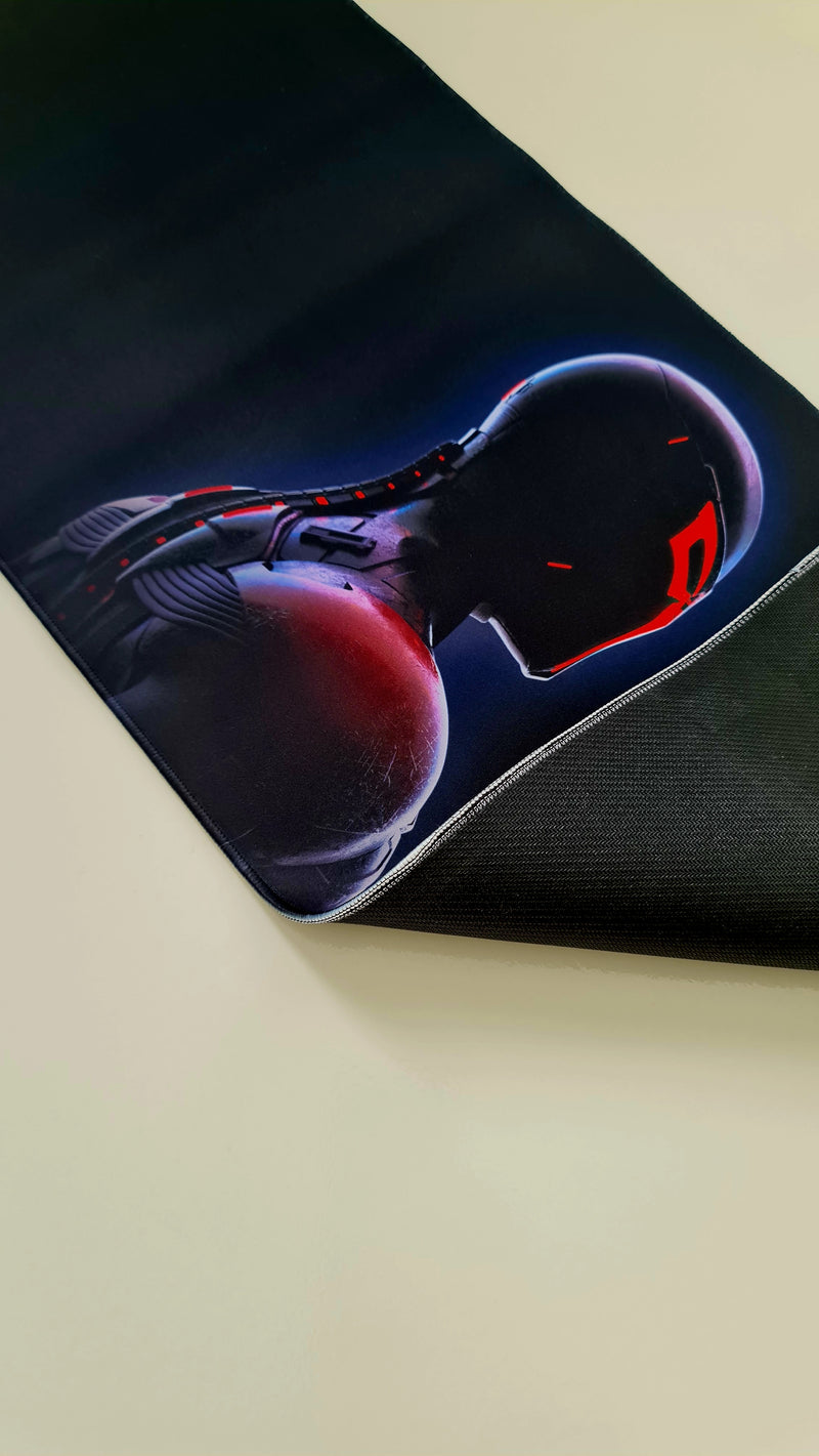Mouse Pad Megarex Gamer 80x30x3mm Filme speed Preto Antiderrapante Borda Costurada Grande