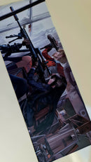 Mouse Pad Megarex Gamer 80x30x3mm Anime speed Antiderrapante Borda Costurada Grande