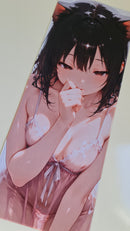 Mouse Pad Megarex Gamer 80x30x3mm Hentai Anime speed Antiderrapante Borda Costurada Grande