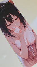 Mouse Pad Megarex Gamer 80x30x3mm Hentai Anime speed Antiderrapante Borda Costurada Grande