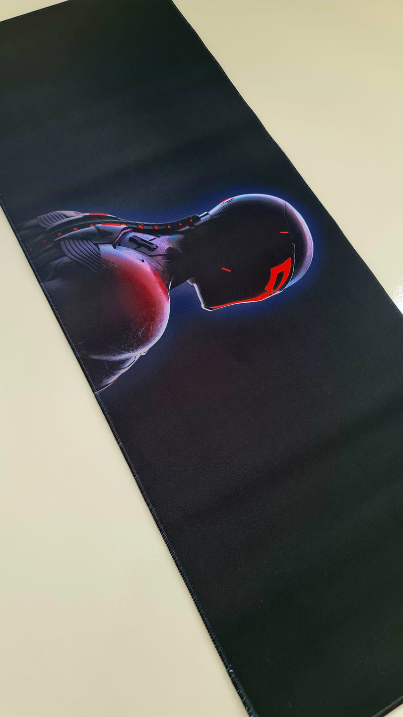 Mouse Pad Megarex Gamer 80x30x3mm Filme speed Preto Antiderrapante Borda Costurada Grande