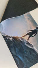 Mause Pad Megarex Gamer 80x30x3mm Filme Pantera Negra speed Antiderrapante Borda Costurada Grande