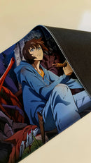Mouse Pad Megarex Gamer 80x30x3mm Anime Solo Leveling speed Antiderrapante Borda Costurada Grande