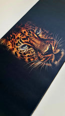 Mouse Pad Megarex Gamer 80x30x3mm Animal Onça-pintada speed Preto