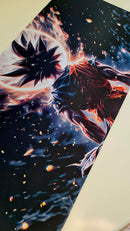 Mouse Pad Megarex Gamer 100x50x2mm Anime Goku Dragon Ball speed Antiderrapante Borda Costurada Grande