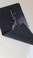 Mouse Pad Megarex Gamer Soldado 60x30x2mm speed Antiderrapante Borda Costurada Grande