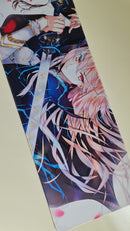 Mouse Pad Megarex Gamer 80x30x3mm Anime speed Antiderrapante Borda Costurada Grande