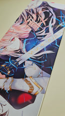 Mouse Pad Megarex Gamer 80x30x3mm Anime speed Antiderrapante Borda Costurada Grande