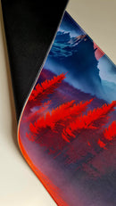 Mouse Pad Megarex Gamer 80x30x3mm Paisagem speed Antiderrapante Borda Costurada Grande