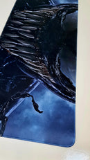 Mouse Pad Megarex Gamer 80x30x3mm Filme Venon speed Antiderrapante Borda Costurada Grande