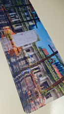 Mouse Pad megarex Gamer 80x30x3mm Paisagem Anime speed Antiderrapante Borda Costurada Grande