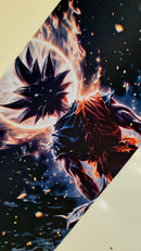 Mouse Pad Megarex Gamer 100x50x2mm Anime Goku Dragon Ball speed Antiderrapante Borda Costurada Grande