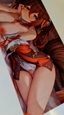 Mouse Pad Megarex Gamer 90x40x4mm Anime Pervertido speed Antiderrapante Borda Costurada Grande