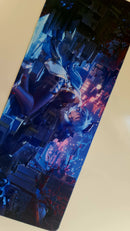 Mouse Pad Megarex Gamer 80x30x3mm Anime speed Antiderrapante Borda Costurada Grande