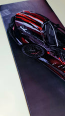 Mouse Pad Megarex Gamer 80x30x3mm Carro Lamborghini speed Antiderrapante Borda Costurada Grande