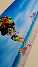 Mouse Pad Megarex Gamer 80x30x3mm Desenho Rio speed Antiderrapante Borda Costurada Grande