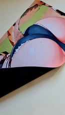 Mouse Pad Megarex Gamer 90x40x3mm Anime Hentai speed Antiderrapante Borda Costurada Grande