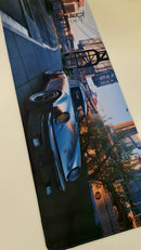 Mouse Pad Megarex Gamer 80x30x3mm Cyberpunk Anime speed Antiderrapante Borda Costurada Grande