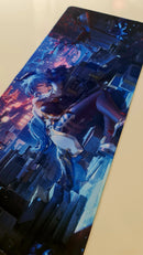 Mouse Pad Megarex Gamer 80x30x3mm Anime speed Antiderrapante Borda Costurada Grande