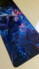 Mouse Pad Megarex Gamer 80x30x3mm Anime speed Antiderrapante Borda Costurada Grande