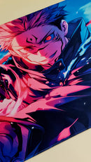 Mouse Pad Megarex Gamer 90x40x3mm Anime Jujutsu Kaisen speed Antiderrapante Borda Costurada Grande