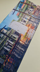 Mouse Pad megarex Gamer 80x30x3mm Paisagem Anime speed Antiderrapante Borda Costurada Grande