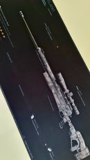 Mouse Pad Megarex Gamer 40x90x4mm Snap Armas speed Antiderrapante Borda Costurada Grande