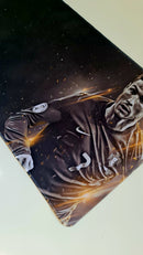 Mouse Pad Megarex Gamer 40x70x3mm Footboll R-Ronaldo CR7 speed Antiderrapante Borda Costurada Grande