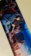 Mouse Pad Megarex Gamer 80x30x3mm Anime Solo Leveling speed Antiderrapante Borda Costurada Grande