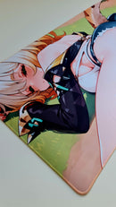Mouse Pad Megarex Gamer 90x40x3mm Anime Hentai speed Antiderrapante Borda Costurada Grande