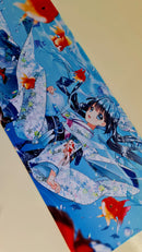 Mouse Pad Megarex Gamer 80x30x3mm Anime speed Antiderrapante Borda Costurada Grande