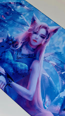 Mouse Pad Megarex Gamer 65x32x2mm Anime speed Antiderrapante Borda Costurada Grande