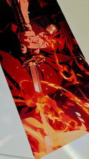 Mouse Pad Megarex Gamer 100x50x2mm Anime Naruto speed Antiderrapante Borda Costurada Grande