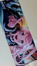 Mouse Pad Megarex Gamer 80x30x3mm Anime speed Antiderrapante Borda Costurada Grande