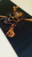 Mouse Pad Megarex Gamer 80x30x3mm Filme Pirata speed Antiderrapante Borda Costurada Grande