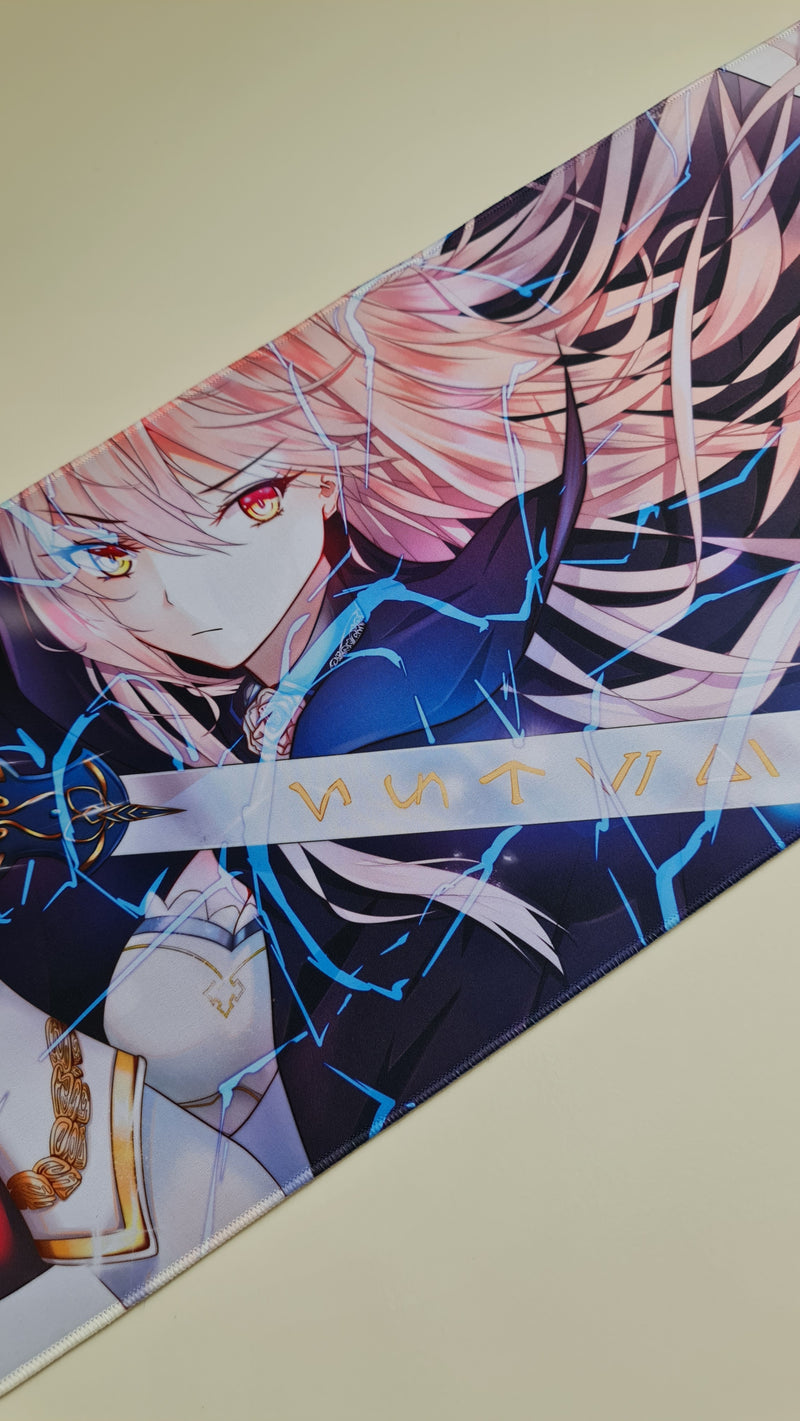 Mouse Pad Megarex Gamer 80x30x3mm Anime speed Antiderrapante Borda Costurada Grande