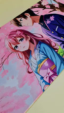 Mouse Pad Megarex Gamer 80x30x3mm Anime speed Antiderrapante Borda Costurada Grande