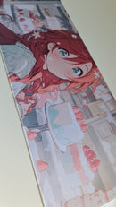 Mouse Pad Megarex Gamer 80x30x3mm Anime speed Antiderrapante Borda Costurada Grande