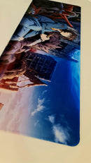 Mouse Pad Megarex Gamer 80x30x3mm Anime Solo Leveling speed Antiderrapante Borda Costurada Grande