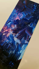 Mouse Pad Megarex Gamer 80x30x3mm Anime speed Antiderrapante Borda Costurada Grande