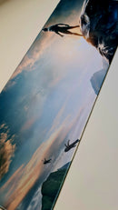 Mause Pad Megarex Gamer 80x30x3mm Filme Pantera Negra speed Antiderrapante Borda Costurada Grande