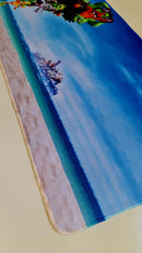 Mouse Pad Megarex Gamer 80x30x3mm Desenho Rio speed Antiderrapante Borda Costurada Grande