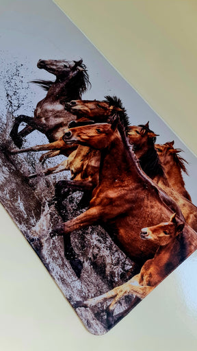 Mouse Pad Megarex Gamer 80x30x3mm Animal Cavalo speed