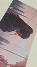 Mouse Pad Megarex Gamer 80x30x3mm Anime speed Antiderrapante Borda Costurada Grande